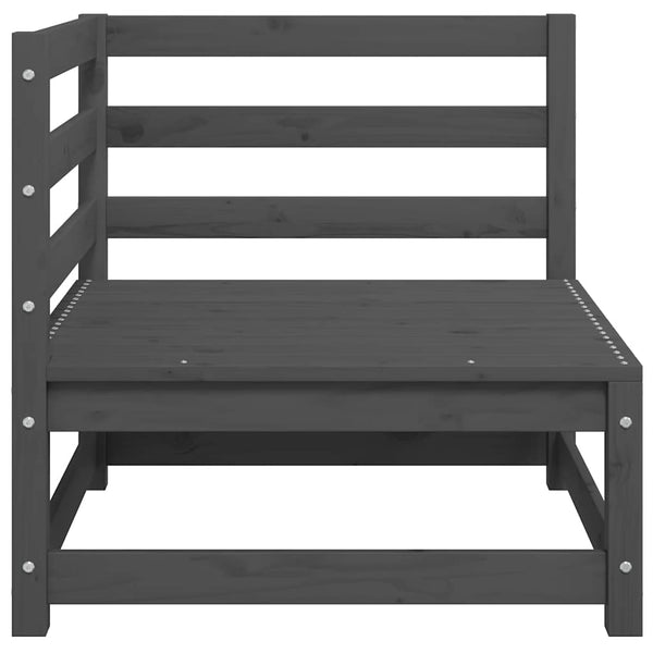 Graues Garten-Ecksofa Bernedete (2 Stk. Kiefer)