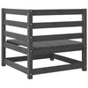 Graues Garten-Ecksofa Bernedete (2 Stk. Kiefer)