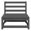 Gartensofa-Set Bernedete grau (3-teilig, Kiefer)