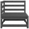 Gartensofa-Set Bernedete grau (3-teilig, Kiefer)