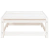 Weißer Outdoor-Hocker mit Kissen Dumitriea (Kiefer)