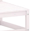 Weißer Outdoor-Hocker mit Kissen Dumitriea (Kiefer)