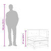 Gartensofa Darita (2-Sitzer, mit Kissen, Kiefer)
