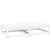 Weiße Outdoor-Hocker mit Kissen Dumitriea (2er-Set Kiefer)