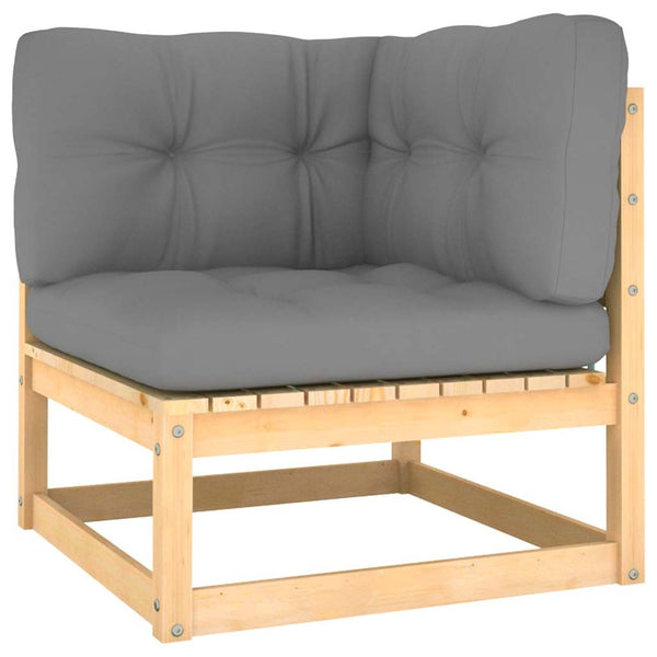 2-teiliges Gartensofa-Set Dumitriea (mit Kissen, Kiefer)