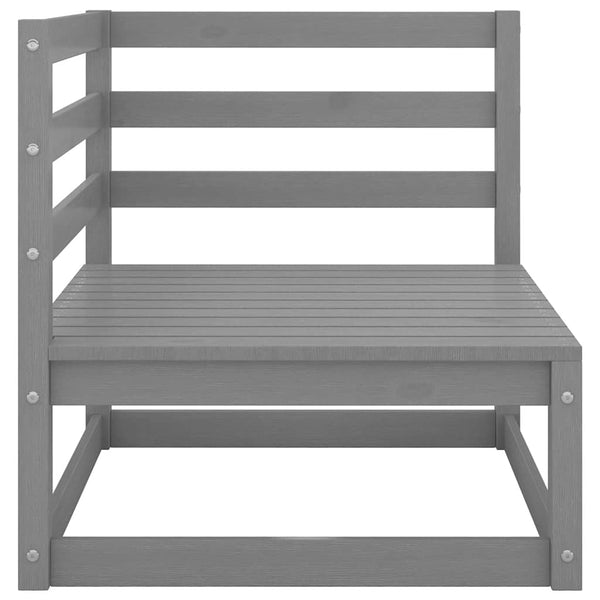 Dumitriea graue Gartenloungegruppe (2-teilig mit Kissen, Kiefer)