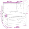Dumitriea (2-teilig, mit Kissen, Kiefer) Gartensofa-Set