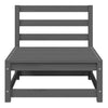 Graues Gartensofa-Set Dumitriea mit Kissen (2-teilig, Kiefer)