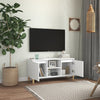 Weißer Rodeliu TV-Schrank Massivholzbeine Maße 103,5x35x50cm