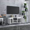 Weißes TV-Lowboard Antoniade 103,5x35x50cm (mit Metallfüßen)