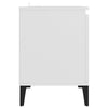 Weißes TV-Lowboard Antoniade 103,5x35x50cm (mit Metallfüßen)