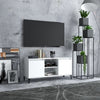 Weißes TV-Lowboard Antoniade 103,5x35x50cm (mit Metallfüßen)