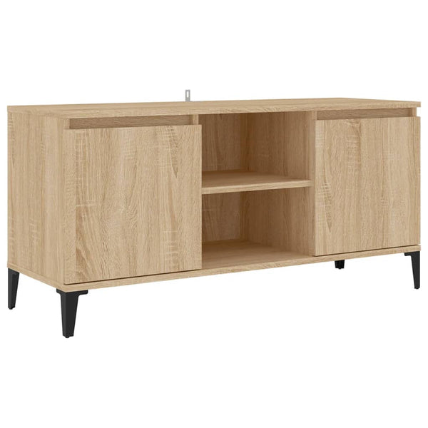 Sonoma Eiche TV-Schrank mit Metallbeinen Antoniade 103,5x35x50cm