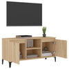 Sonoma Eiche TV-Schrank mit Metallbeinen Antoniade 103,5x35x50cm