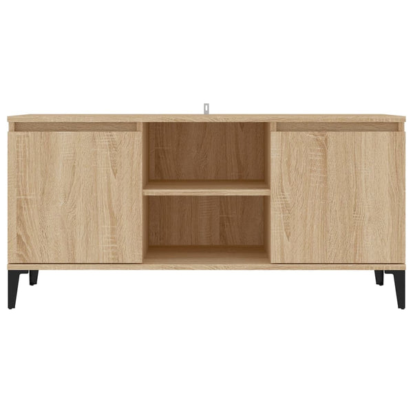 Sonoma Eiche TV-Schrank mit Metallbeinen Antoniade 103,5x35x50cm