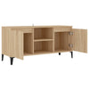 Sonoma Eiche TV-Schrank mit Metallbeinen Antoniade 103,5x35x50cm
