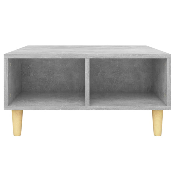 Betongrauer Couchtisch von Afini 60x60x30cm (Holz)