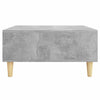 Betongrauer Couchtisch von Afini 60x60x30cm (Holz)