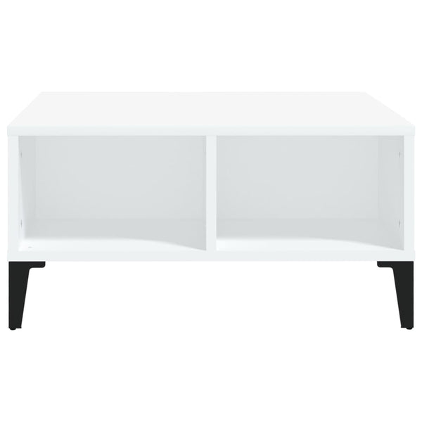 Weißer Couchtisch Julia 60x60x30cm (Holz)