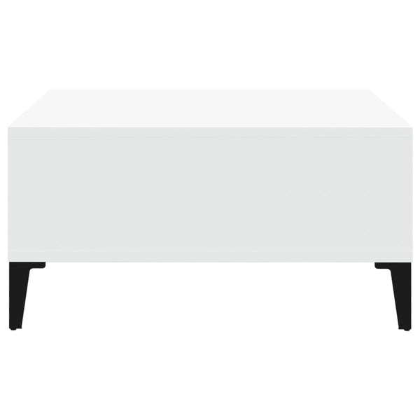 Weißer Couchtisch Julia 60x60x30cm (Holz)