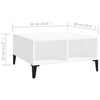 Weißer Couchtisch Julia 60x60x30cm (Holz)