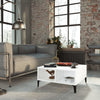 Weißer Couchtisch Julia 60x60x30cm (Holz)
