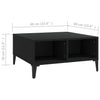 Couchtisch Julia Schwarz 60x60x30cm (Spanplatte)