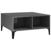 Grauer Couchtisch Julia 60x60x30cm (Spanplatte)