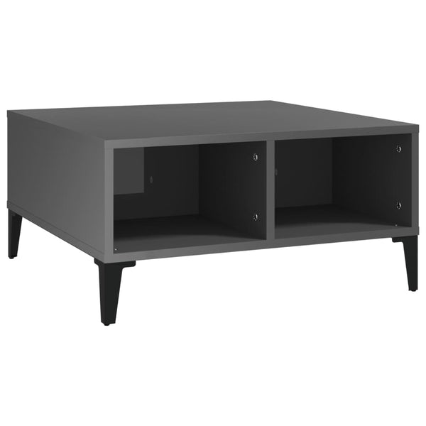 Grauer Couchtisch Julia 60x60x30cm (Spanplatte)