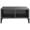 Grauer Couchtisch Julia 60x60x30cm (Spanplatte)