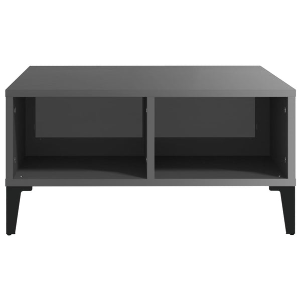 Grauer Couchtisch Julia 60x60x30cm (Spanplatte)