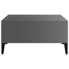 Grauer Couchtisch Julia 60x60x30cm (Spanplatte)
