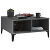 Grauer Couchtisch Julia 60x60x30cm (Spanplatte)