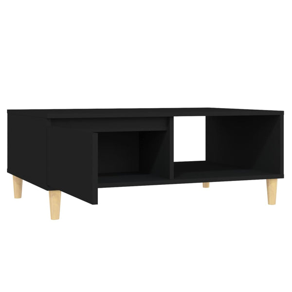 Schwarzer Couchtisch Judge 90x60x35cm (Holz)