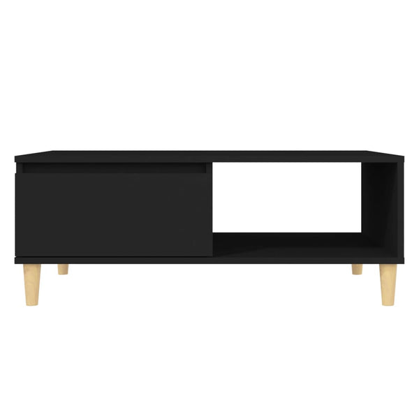 Schwarzer Couchtisch Judge 90x60x35cm (Holz)