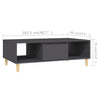 Couchtisch Ramahi Grau 103,5x60x35cm (Holz)