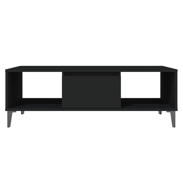 Schwarzer Couchtisch Arcadie 103,5x60x35cm (Holz)
