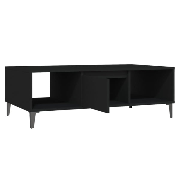 Schwarzer Couchtisch Arcadie 103,5x60x35cm (Holz)