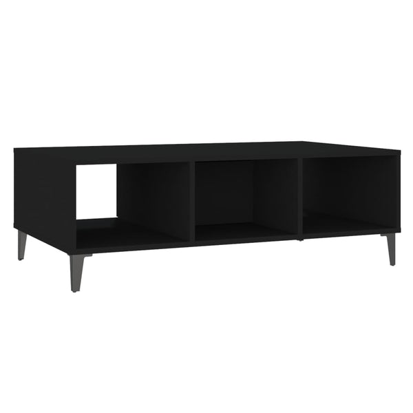 Schwarzer Couchtisch Arcadie 103,5x60x35cm (Holz)