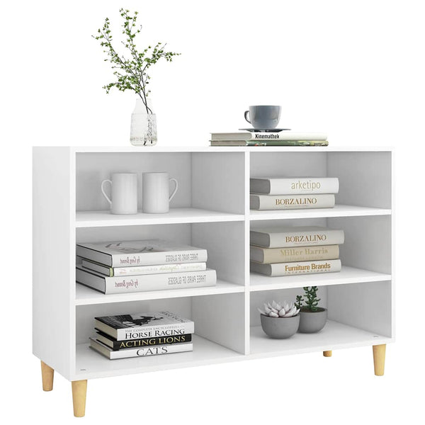 Weißes Sideboard Odile 103,5x35x70cm (Holz)
