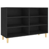 Schwarzes Sideboard Odile 103,5x35x70cm (Holz)