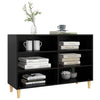 Schwarzes Sideboard Odile 103,5x35x70cm (Holz)