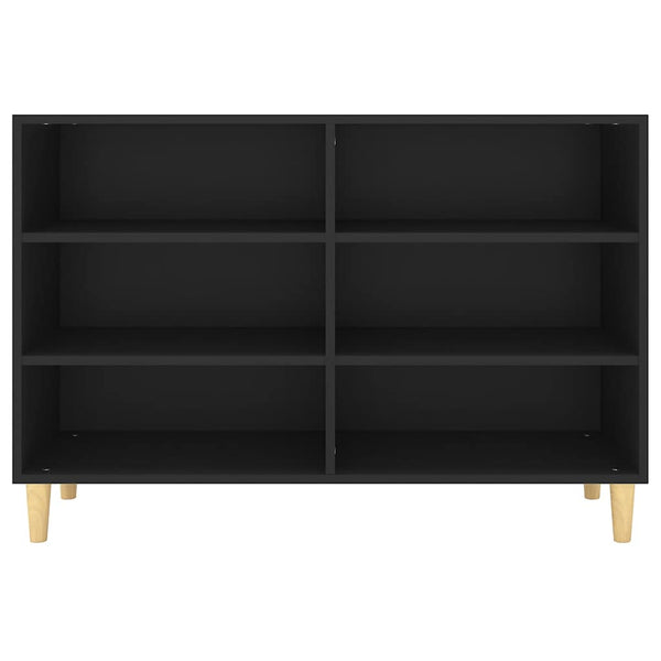 Schwarzes Sideboard Odile 103,5x35x70cm (Holz)