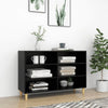 Schwarzes Sideboard Odile 103,5x35x70cm (Holz)