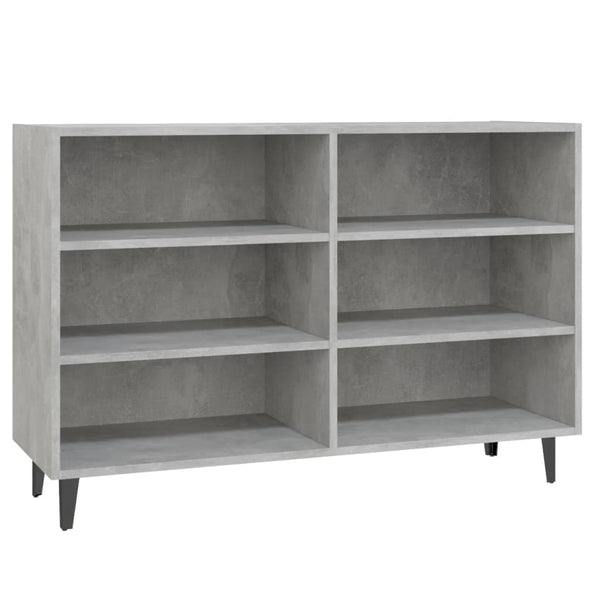 Betongraues Sideboard Costenistu 103,5x35x70cm (Holz)