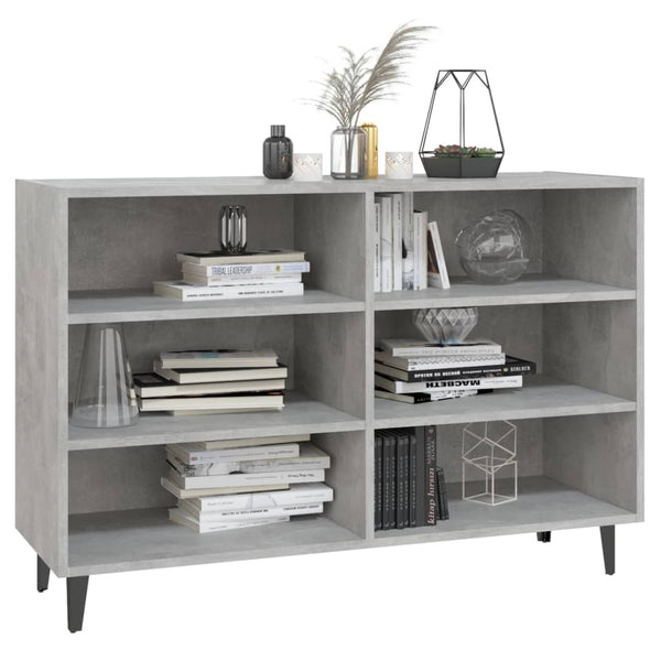 Betongraues Sideboard Costenistu 103,5x35x70cm (Holz)