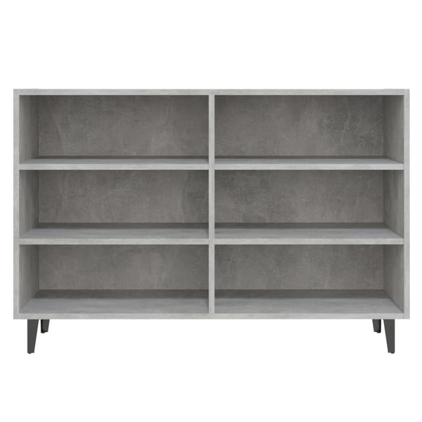 Betongraues Sideboard Costenistu 103,5x35x70cm (Holz)