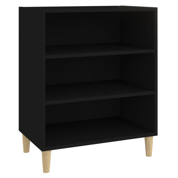 Schwarzer Hochschrank Emmanoil 57x35x70cm (Spanplatte)