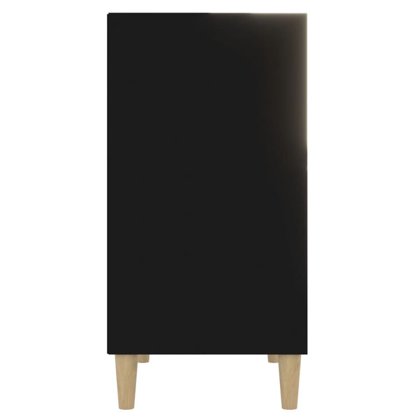 Schwarzer Hochschrank Emmanoil 57x35x70cm (Spanplatte)