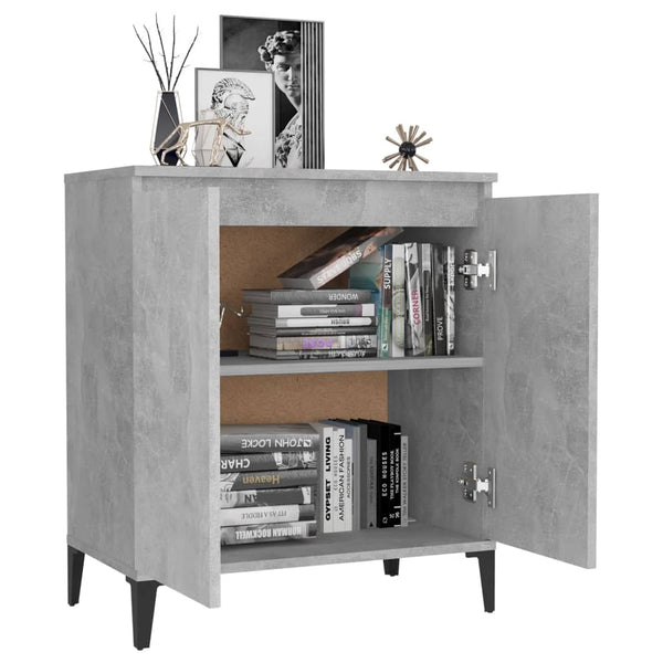 Betongraues Sideboard Ponpei 60x35x70cm (Holz)